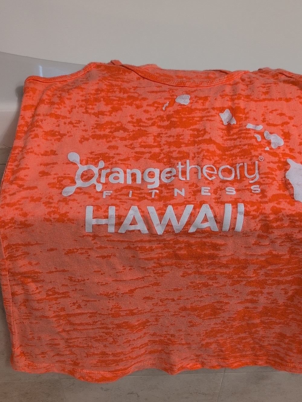 Orangetheory Womens Bright Orange Hawaii Tank